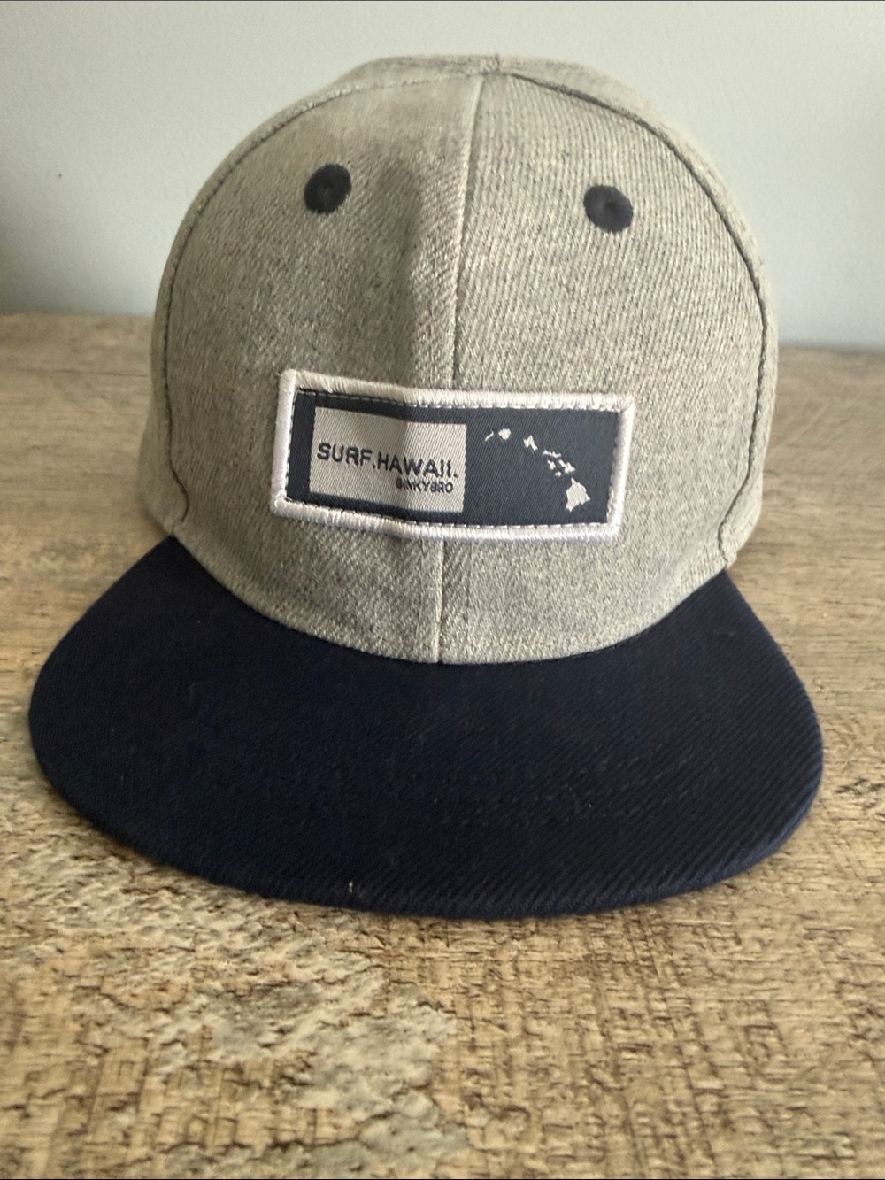 Surf Hawaii Kids Two-Tone Snapback Hat - Gray & Navy